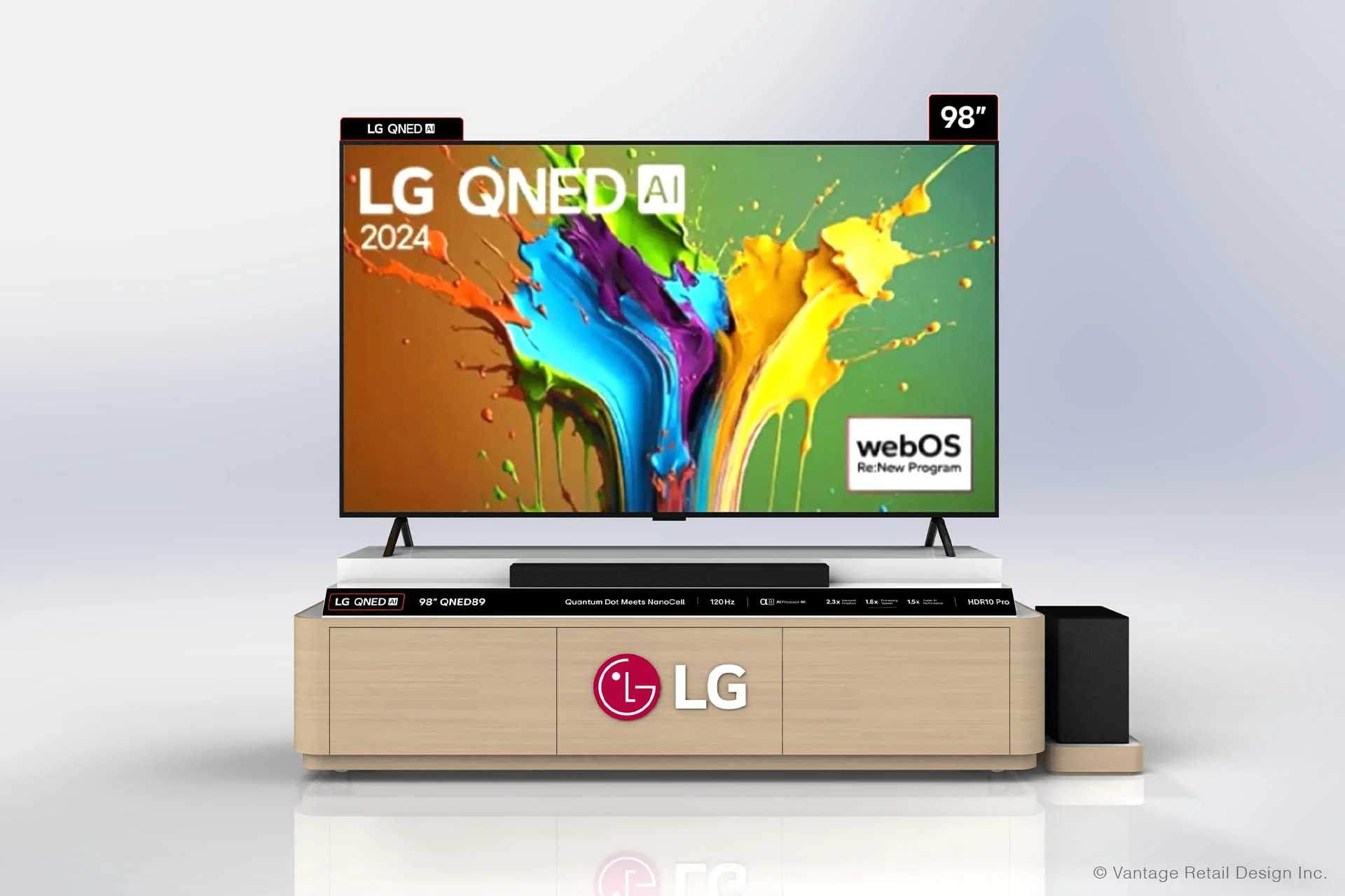 LG 98" Cabinet Front