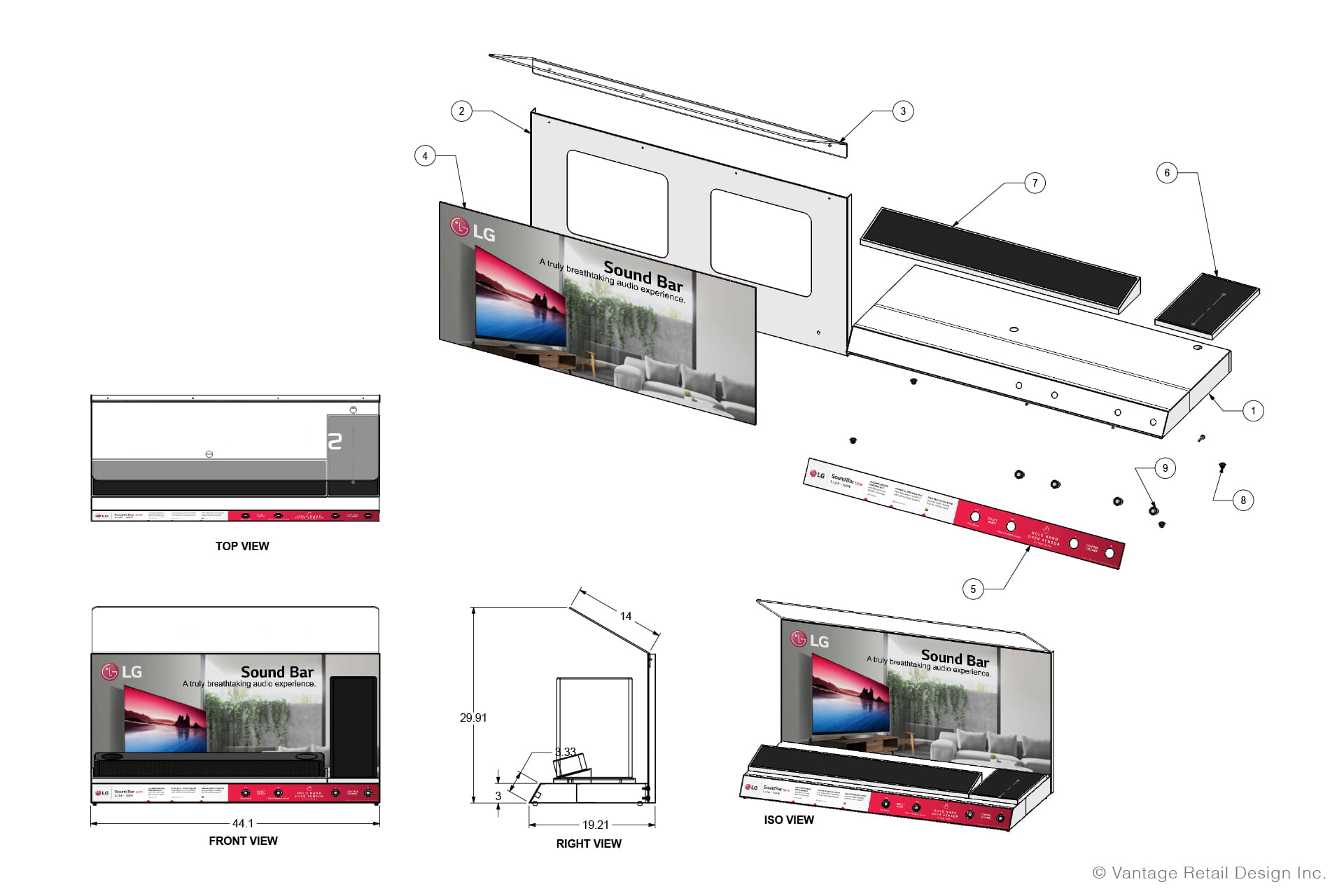 LG SoundBar Costco SN7Y CAD