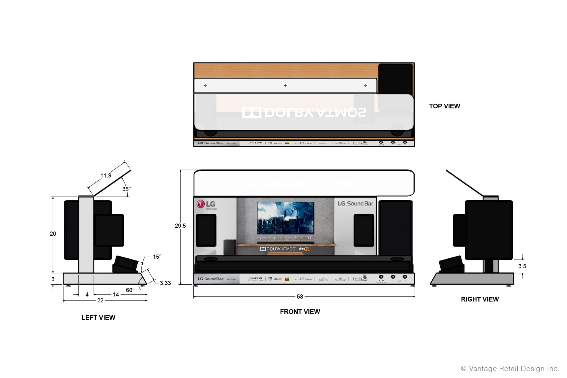 LG SoundBar SP11RA CAD